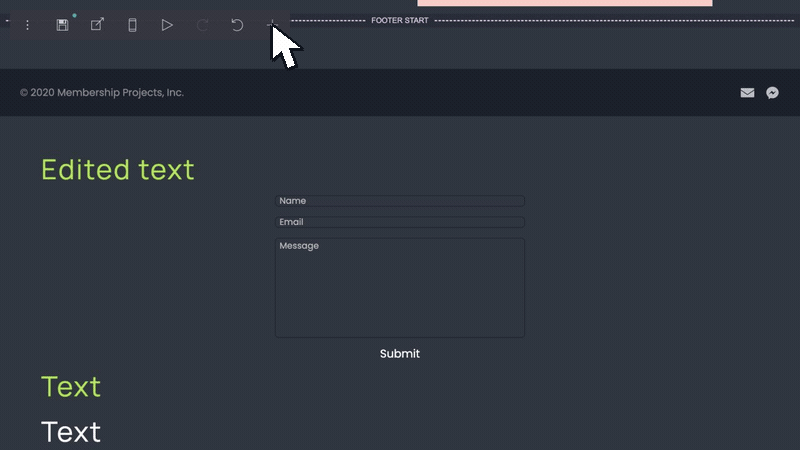 Configuring a signup form on a Carrd waitlist template