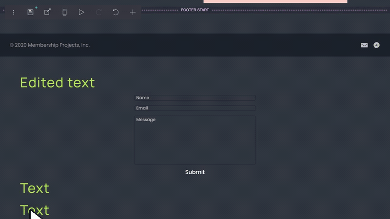 Changing colors on a Carrd waitlist template